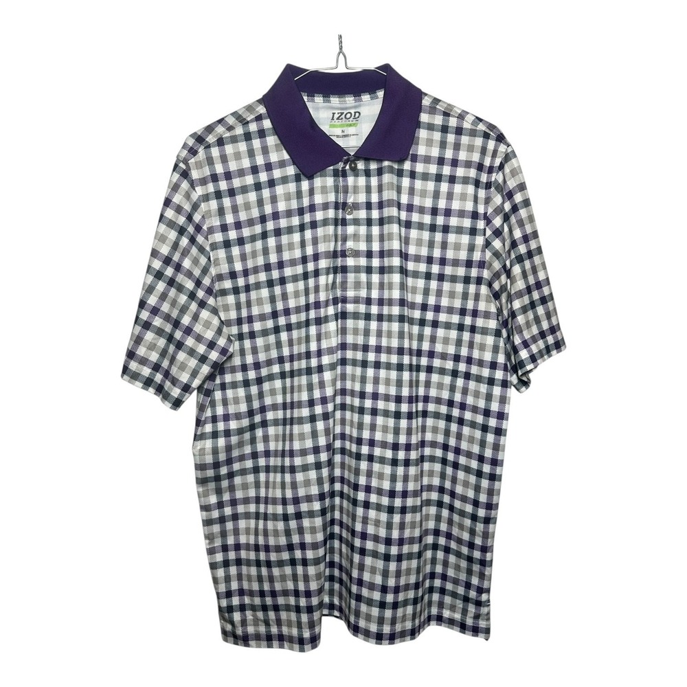 IZOD PerformX Golf Men's Purple, White, Grey Polo Size M
